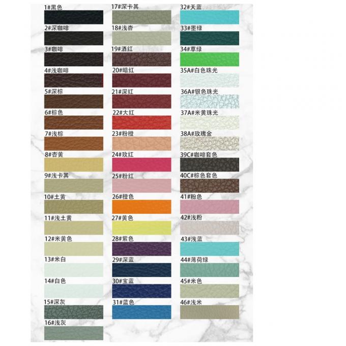 Da giả PVC vân vải Litchi cho nội thất, khổ 54 inch 13