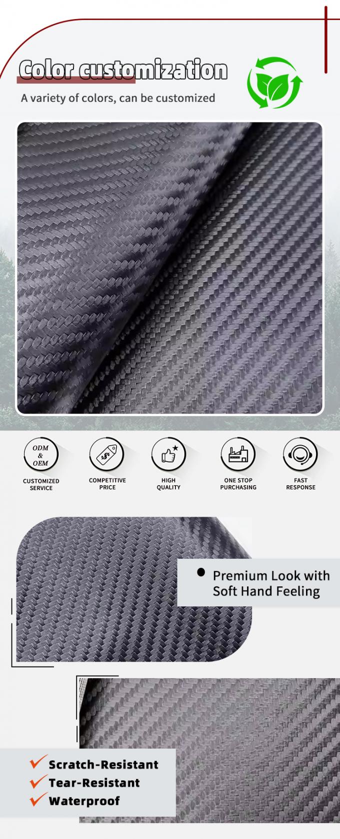 Da PVC giả da chống mài mòn cho bọc ghế 140cm 4