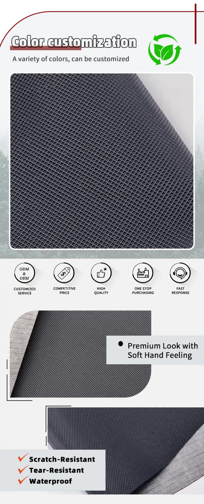 Da PVC da chống mài mòn cho ghế ô tô và đồ nội thất 4