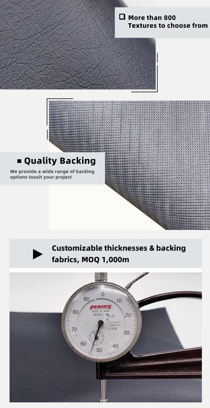 Da PVC giả da nội thất 0.6mm dập nổi chống thấm nước 5