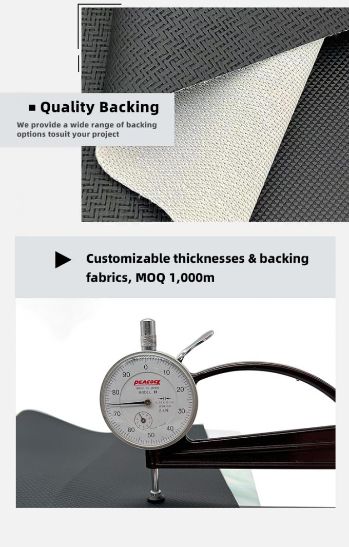 Da giả PVC rộng 140cm Chống mài mòn cho Bọc đồ nội thất 7