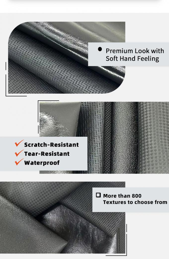 Da giả PVC rộng 140cm Chống m&agrave;i m&ograve;n cho Bọc đồ nội thất 6