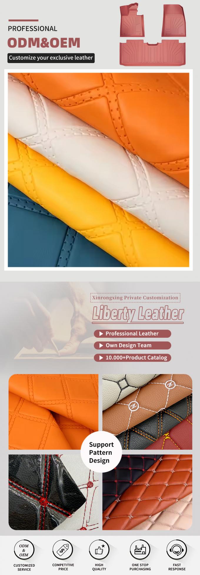 PVC Rhombus Punching Embossed Style Da tổng hợp nh&acirc;n tạo cho xe &ocirc; t&ocirc; ch&acirc;n ghế &ocirc; t&ocirc; ghế sofa trang tr&iacute; t&uacute;i vải da giả 4