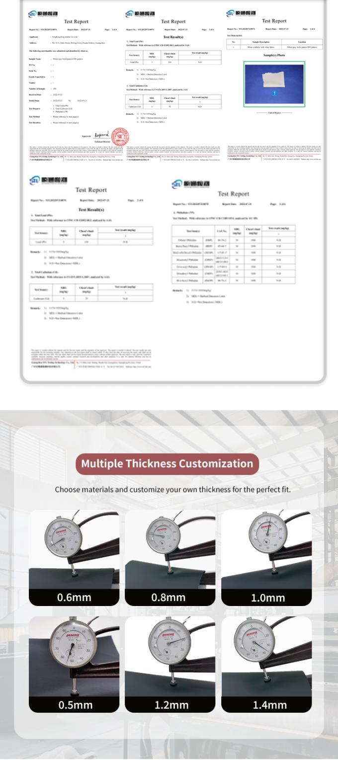 Đồ đạc xe ô tô da PVC tùy chỉnh 4.6mm dày với bút bọt Stretchy phù hợp phù hợp đúc ghế ô tô ghế sofa cho túi 7
