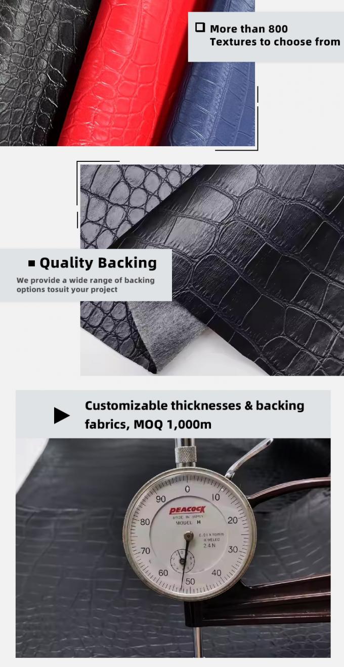 Pvc c&aacute; sấu hạt da tổng hợp v&iacute; vỏ gi&agrave;y Notebook vải da 5