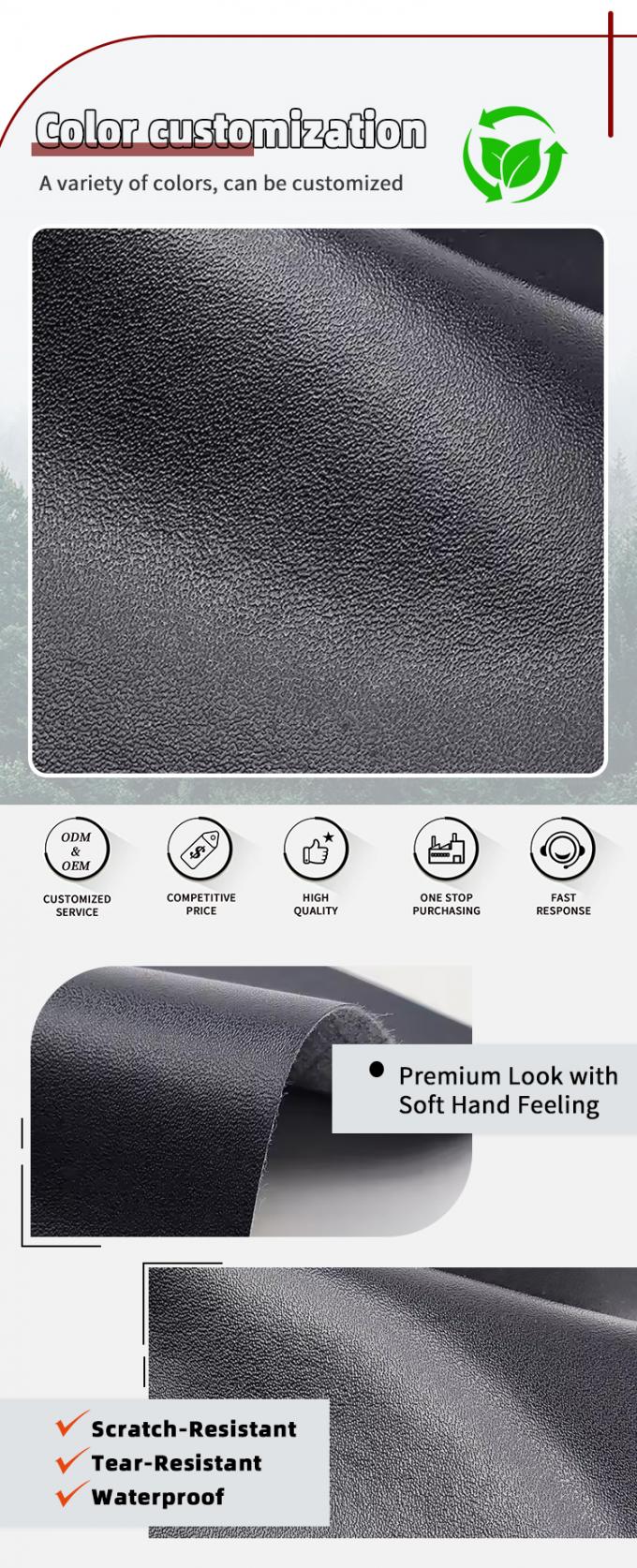 Đồ b&aacute;n bu&ocirc;n Pvc pinhole grain pattern nh&acirc;n tạo da tổng hợp v&iacute; hộp gi&agrave;y Notebook vải 4