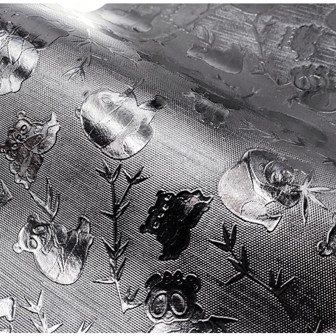 Wholesale PVC Highlights of 045 # Panda Grain Pattern Artificial Synthetic Leather Wallet Box Shoes Notebook Fabric 6