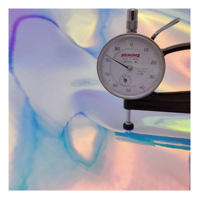 Da PU cầu vồng Holographic Kim loại đầy màu sắc Gương Da tổng hợp nhân tạo Giả Da Giày Túi xách Vở da Vải 10