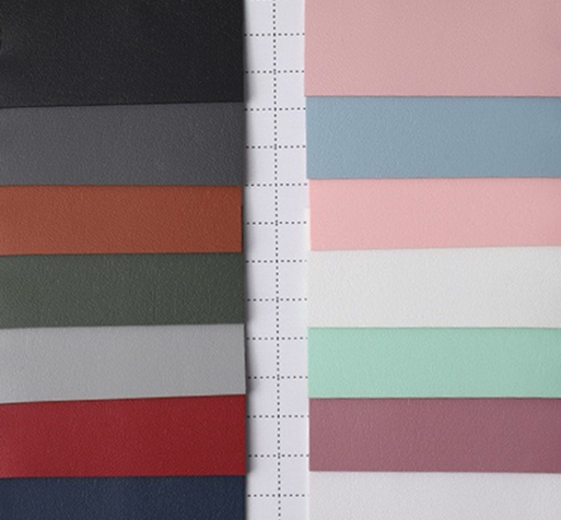 Semi PU 1.3mm Grind Arenaceous Grain Synthetic Leather Wallet Case Shoes Notebook Table Mat Vải da 9