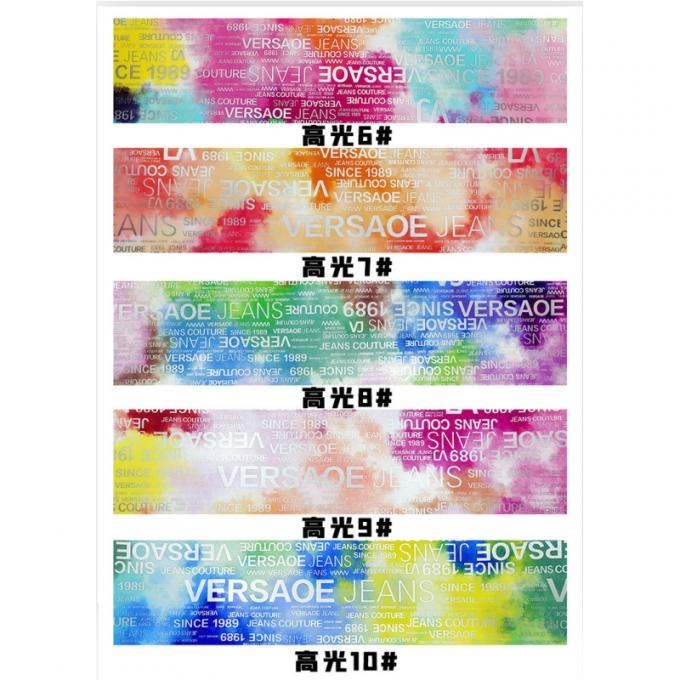 PU Rainbow Letter Print Magazine Thiết kế Da tổng hợp Không thấm nước Vải da giả cho túi hành lý đồ nội thất mỹ phẩm / ghế sofa 11