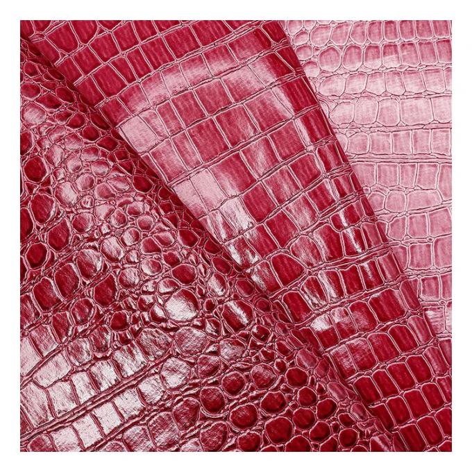 Da bóng cao cấp Vân đá PVC Giả da Họa tiết Động vật Giày Túi và Túi Vải Giả da 14