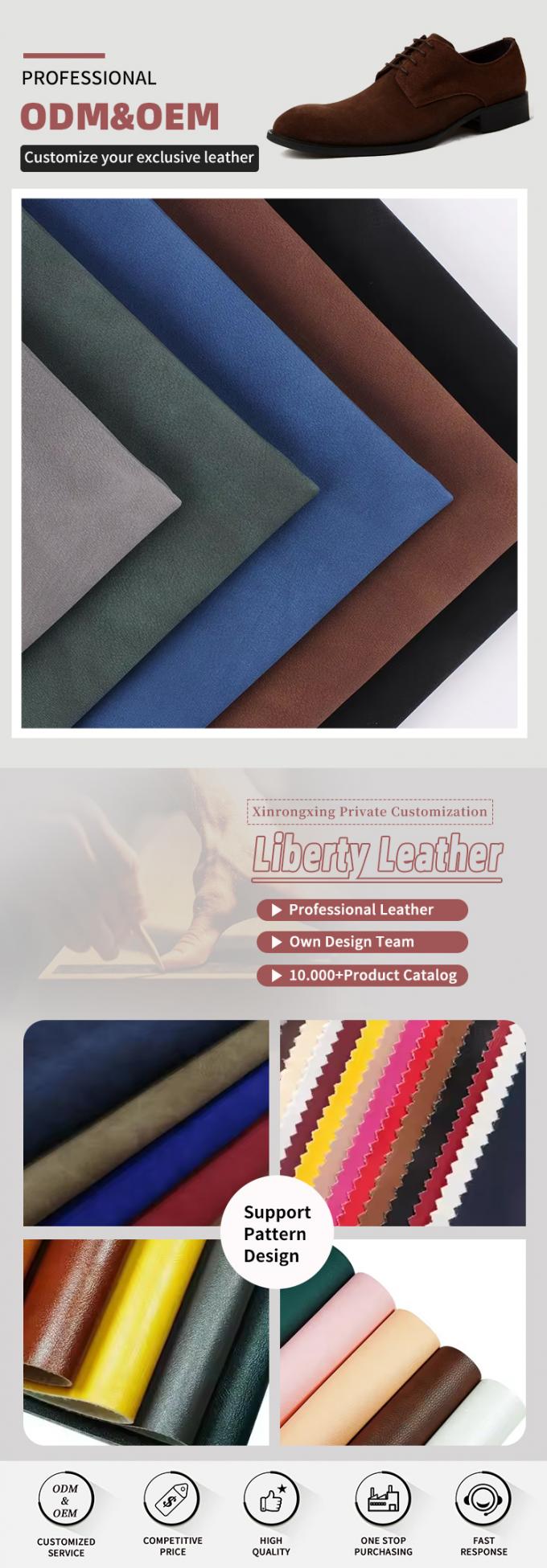 PU hai màu da cừu lạnh Nubuck hạt nhân túi da tổng hợp Giày ví trang trí sổ tay Case vải da giả 4