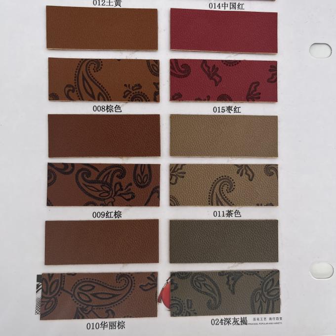 Da tổng hợp ép PU cho túi giày Bao bì tấm thảm bàn Vải da giả tổng hợp 11