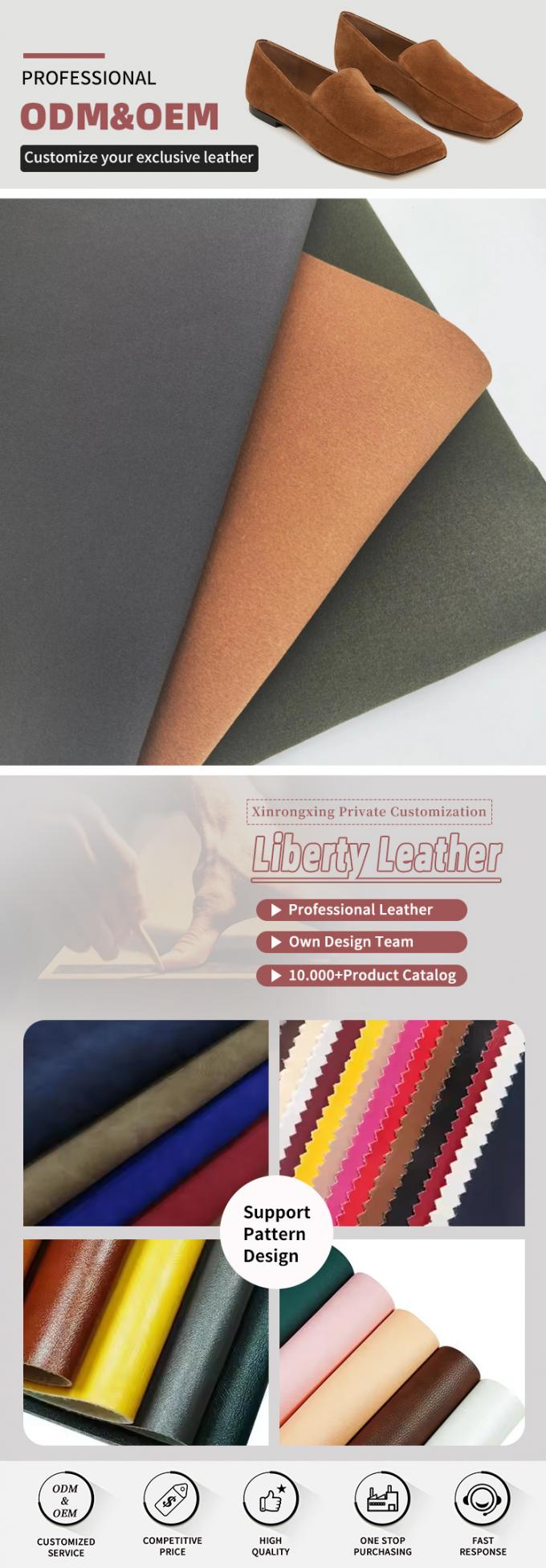 ECO giả mạo Suede Microfiber PU Liner Da tổng hợp cho giày váy đai đeo đeo tay đeo tay đeo vải da giả 4