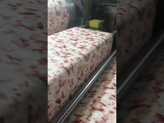 Bơm màu sắc được in Bơm yêu hoa PVC PU Vật liệu da giả tổng hợp